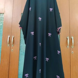 Most Trending Pink Bow Embroidery Abaya