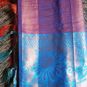 Multi-coloured Silk Saree