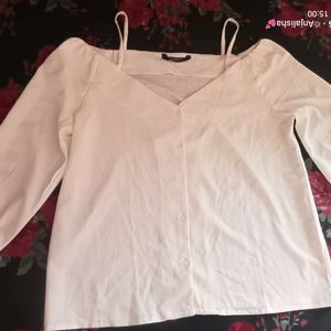 Harpa Casual Cuffed Sleeves Top