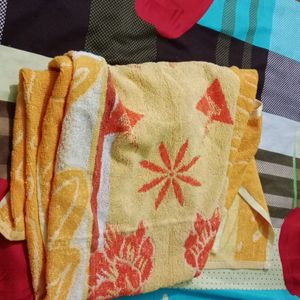 Yellow Red Towel