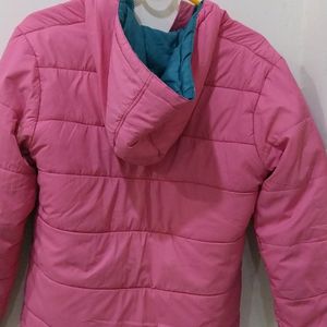 Girls Solid Bomber Jacket