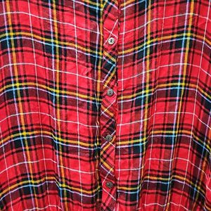 Easybuy Red Checked Top