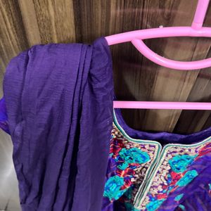 New Purple Designer Embroidery Suit