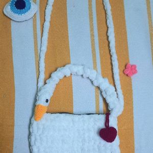 Crochet Goose Handbag 🤍