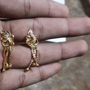 Gold Plated Earring For Sale