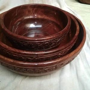 Wooden Bowl Set