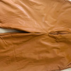 Shein Brown Leather Pant