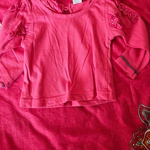 Girls TOP With Full Skirt For 6 To 9 Months