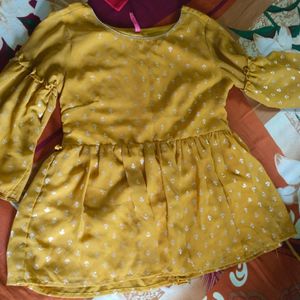 Yellow Top 💛 Like Short Kurti..