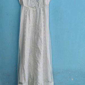 Chikankari Hand Embroidered Gown