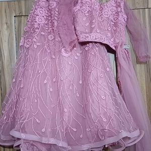 3 Piece Lengha Choli With Dupatta