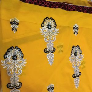 Beautiful Yellow Saree