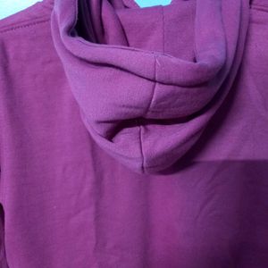 Women Pink Hooded Sweatshirt