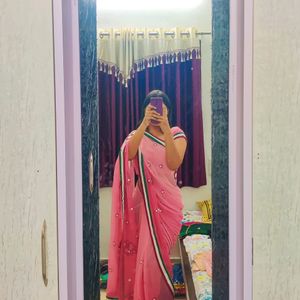 Pretty Pink Gotapatti Saree💖 On 50% Off