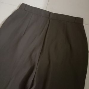 Korean High Waisted Brown Trouser Pant