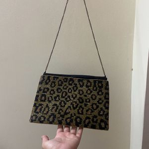 Leapord Print Sling Bag For Parties