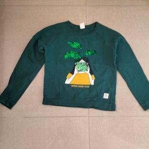 Tealgreen Sweatshirt For Girls