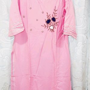 Stylish Pink Kurta Set with Dupatta