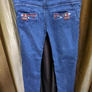 Blue Mid Rise Jeans For Boys