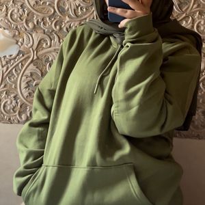 Oversized hoodie(green) .Premium quality (warm)