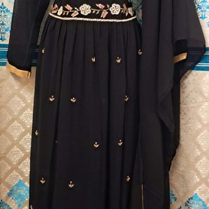 Black NAIRA CUT DRESS SET