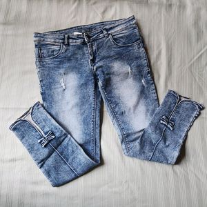 Low Waist Bow Jeans