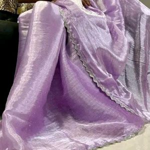 Purple jimmy Choo Saree 💘