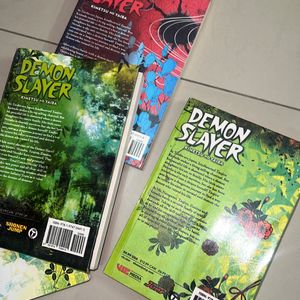 Demon Slayer Manga Set Of 4 Comics