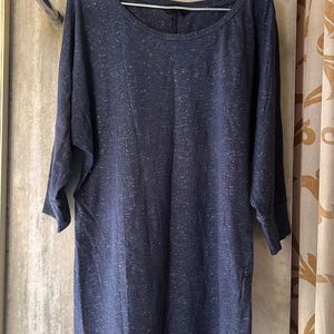 navy blue long sleeves top