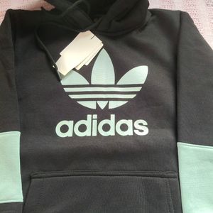 Men'Kangaroo pocket hoodie Adidas Logo Printed