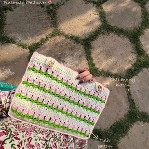 Crochet Book/ipad Cover🌷