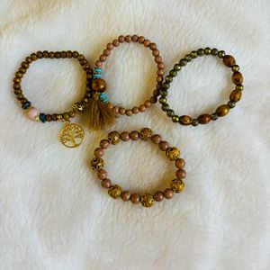 Bohemian Braclets Set Of 4 Pc