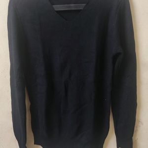 Black V Neck Sweatshirt