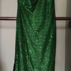 Green Shimmer Dress