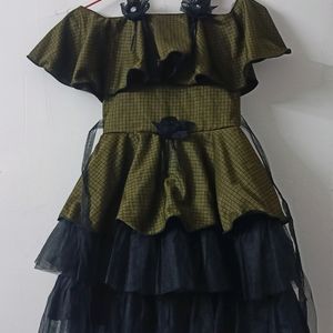 Olive Green Party Dress