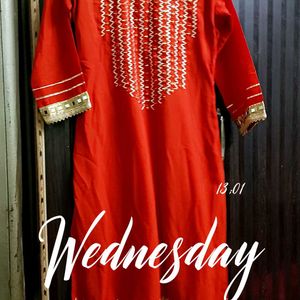 Rust Kurta Set