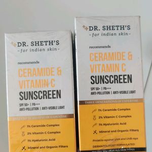Dr Sheth Ceramide Sunscreen Combo