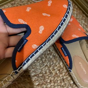 Nuatica Orange Flats Loafer