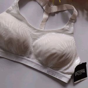 Victoria’s Secret Padded White Sports Bra Size 36C