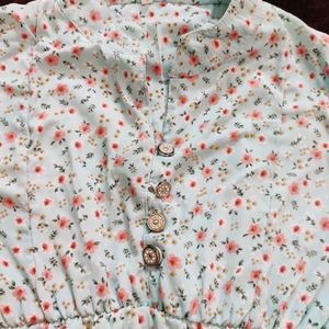 Tunic with flower printed
