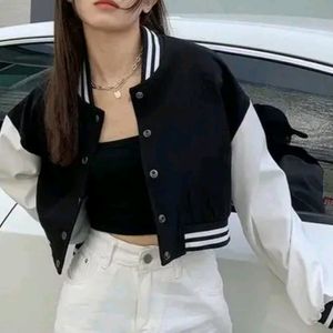 Varsity Jacket Black New