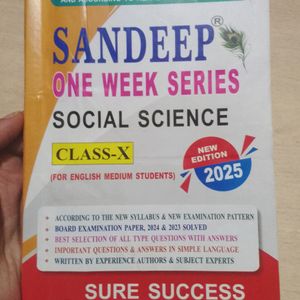 Sandeep Class 10 New Edition 2025 social Science