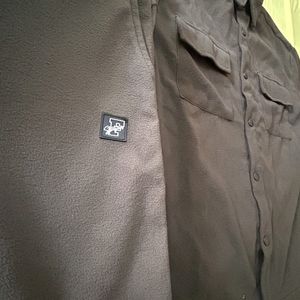 KHAKI POLAR FLEECE SHACKET COORD