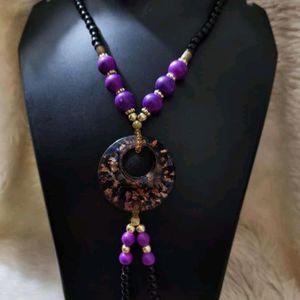 PURPLE GOA NECKLACE