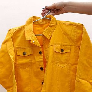 Yellow 🟡 Mustered Jacket Perfect In Winters