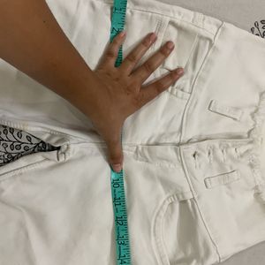 Cream High Waist Jeans