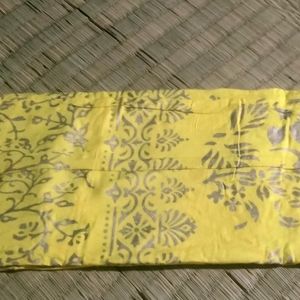 Women Long Skirt Yellow & Golden Printed