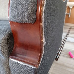 L-Shaped Sofa With 2 Cushions