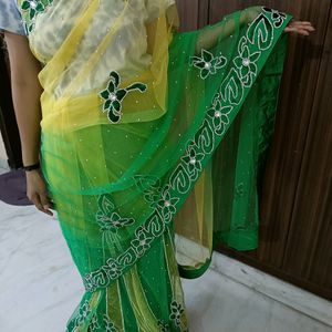 Lehanga Saree With Blouse And Peticoat