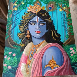 Krishna Canvas Painting